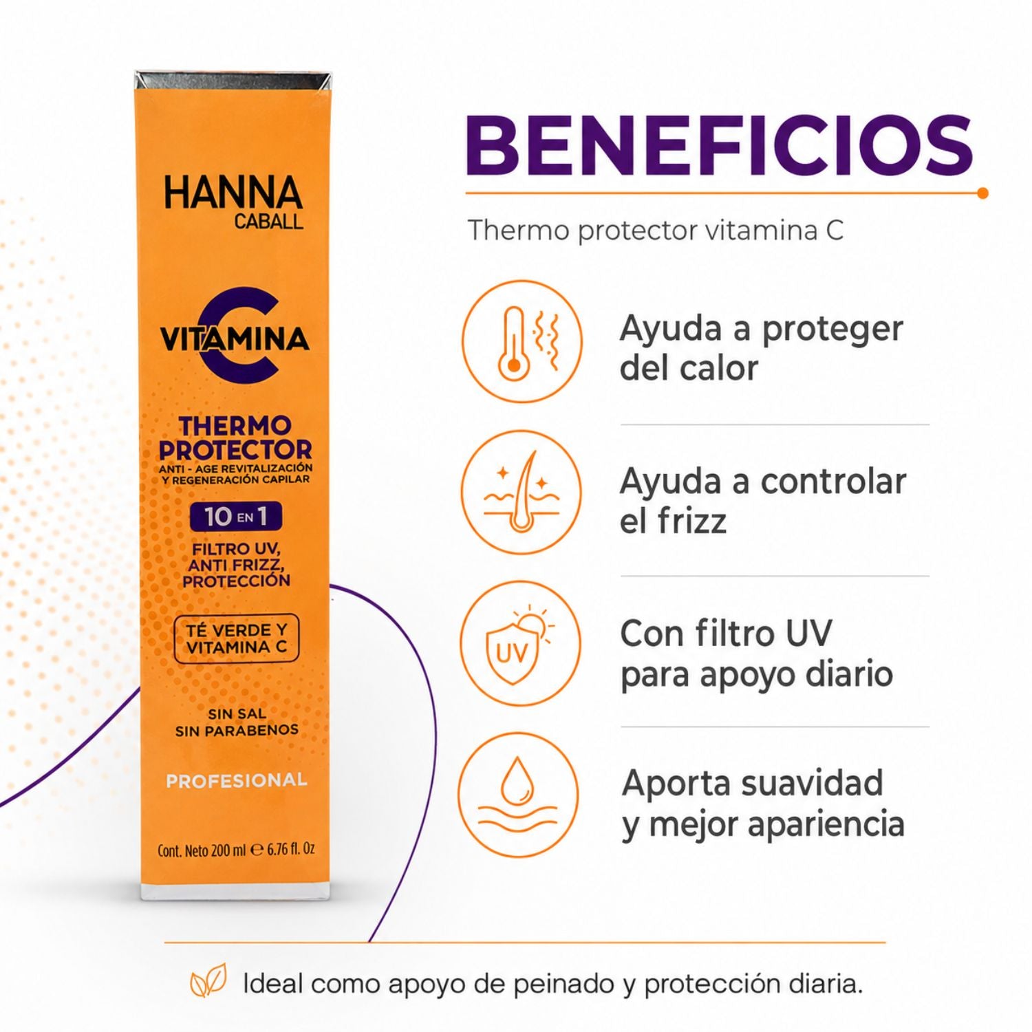 Hanna Caball Termoprotector Vitamina C 10 en 1