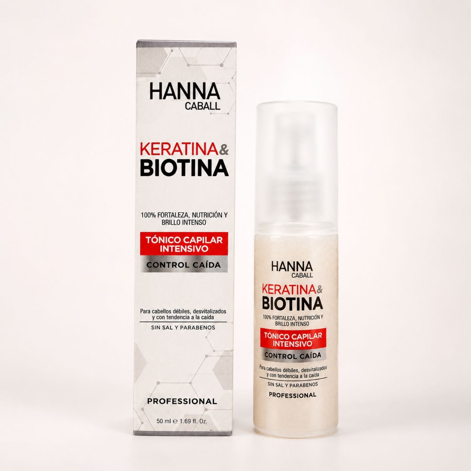 Hanna Caball Keratina y Biotina Pack 4 Pasos + 12 Ampollas Control Caída - vista 5