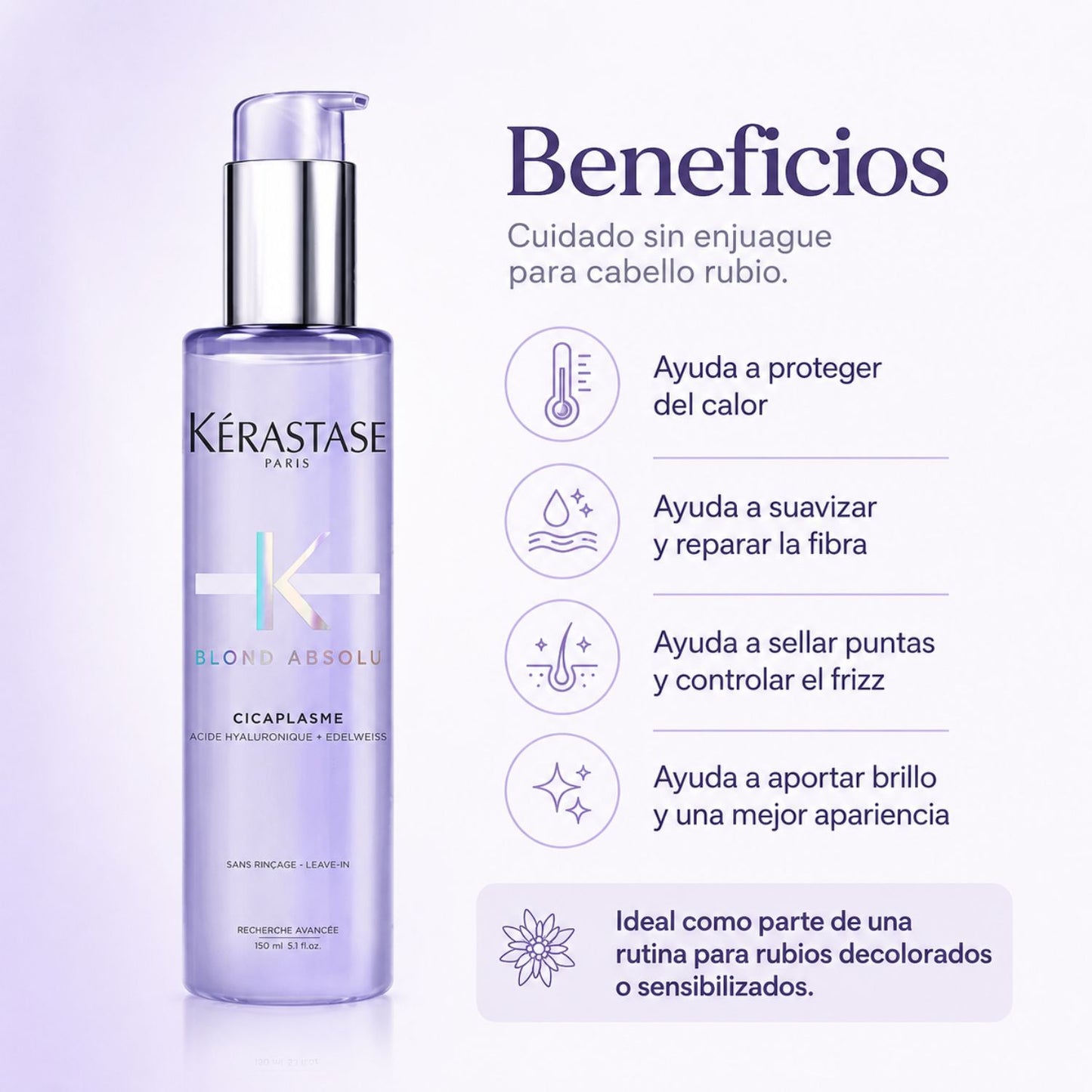 Kérastase Blond Absolu Cicaplasme Crema sin enjuague termo protectora para rubios 150 ml