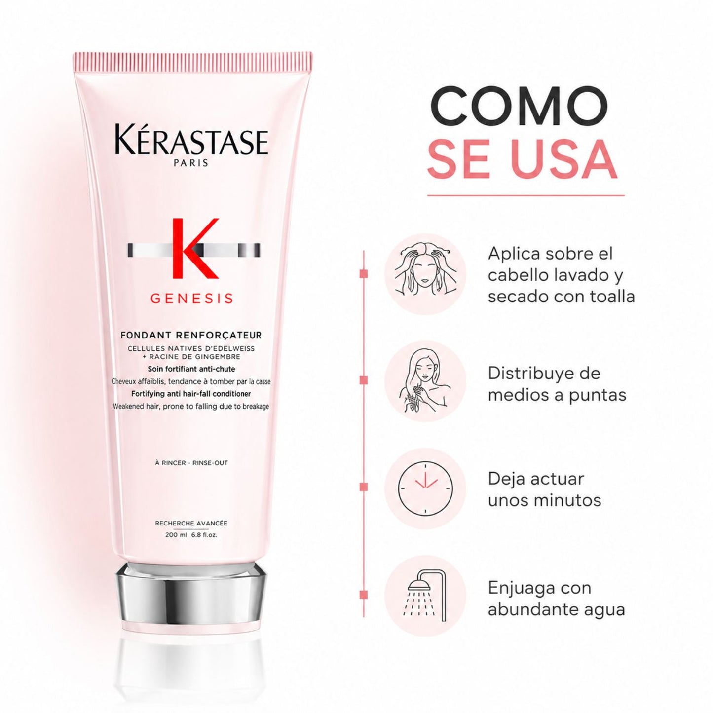 Kérastase Genesis Fondant Renforçateur Acondicionador fortificante anti quiebre 200 ml