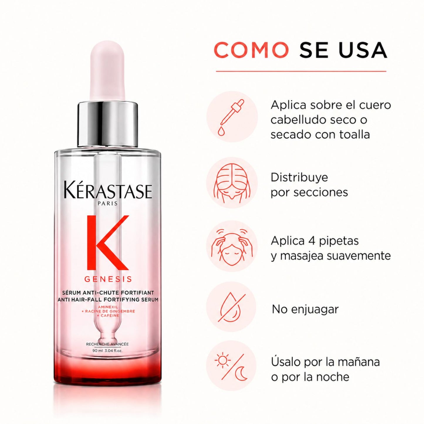 Kérastase Genesis Sérum Fortifiant tratamiento anticaída por quiebre 90 ml