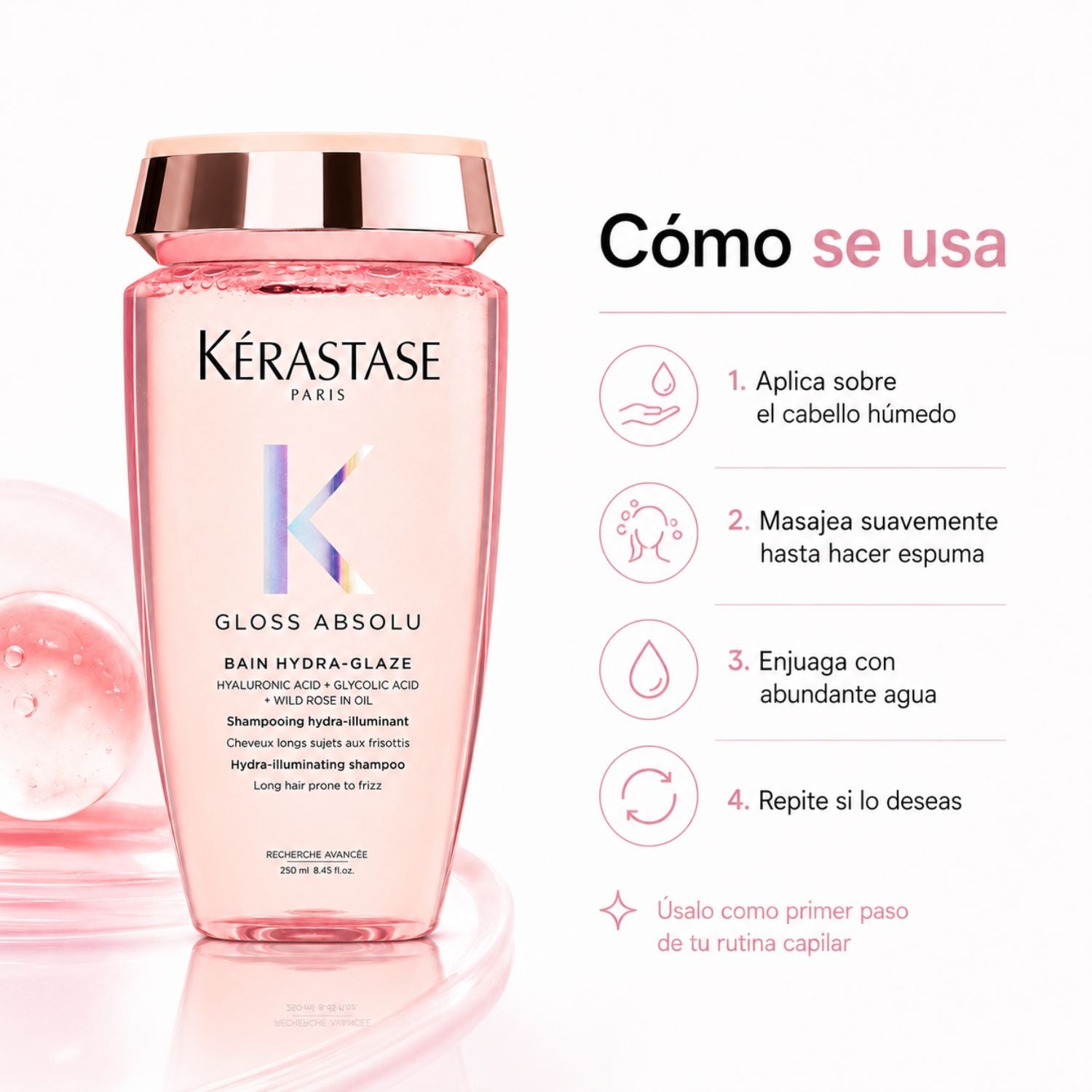 Pack Kérastase Gloss Absolu Línea Completa - Kérastase Gloss Absolu Bain Hydra-Glaze 250 ml