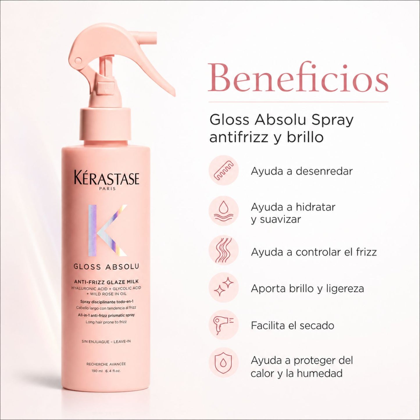 Kérastase Gloss Absolu Spray antifrizz y brillo 190 ml