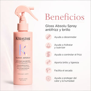 Pack Kérastase Gloss Absolu Línea Completa - Kérastase Gloss Absolu Spray Glaze Milk 190 ml