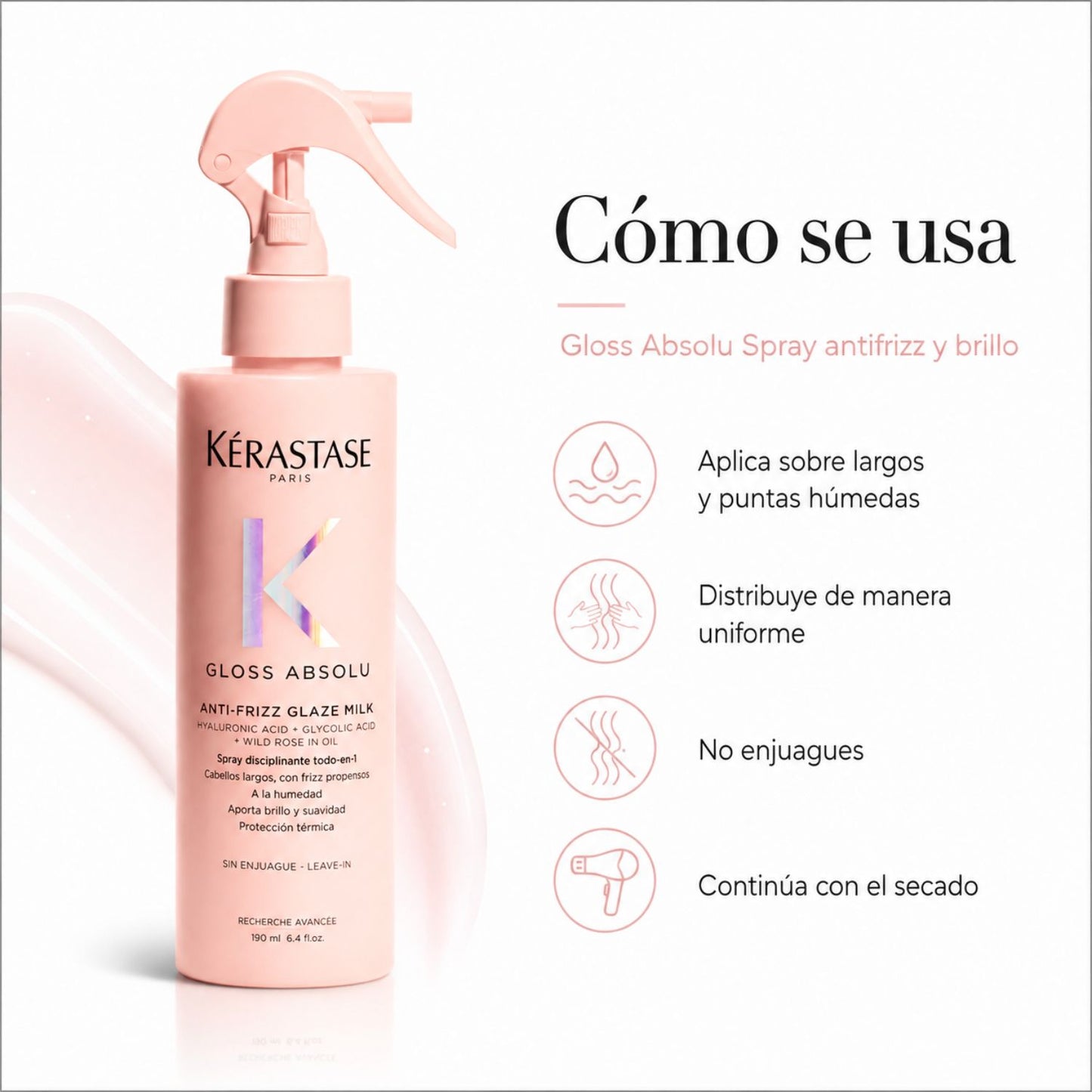 Kérastase Gloss Absolu Spray antifrizz y brillo 190 ml