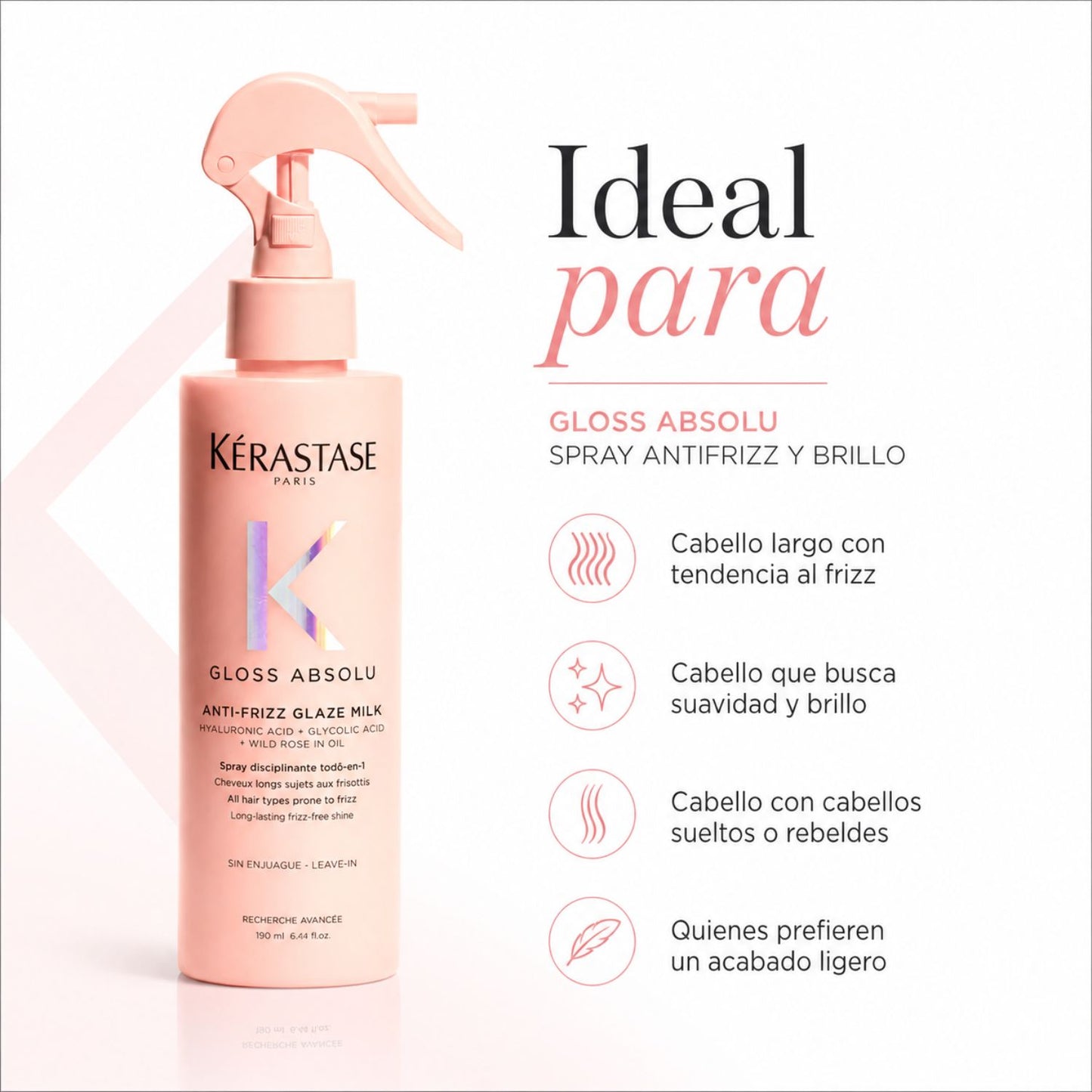 Kérastase Gloss Absolu Spray antifrizz y brillo 190 ml