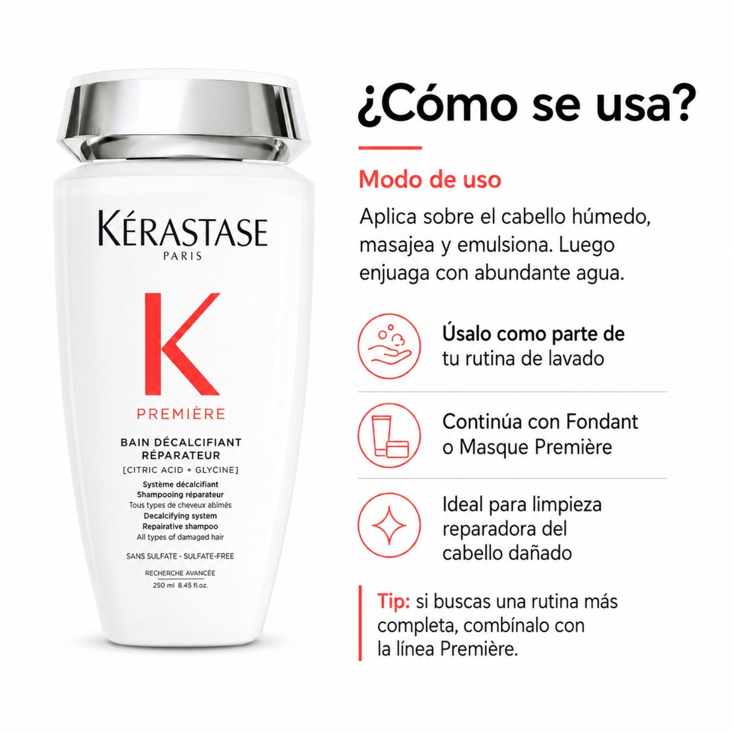Kérastase Première Bain Rénovateur 250 ml para cabello dañado o sensibilizado
