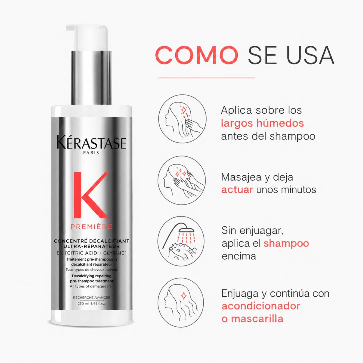 Kérastase Première Concentré Décalcifiant Lotion pre shampoo reparador 250 ml