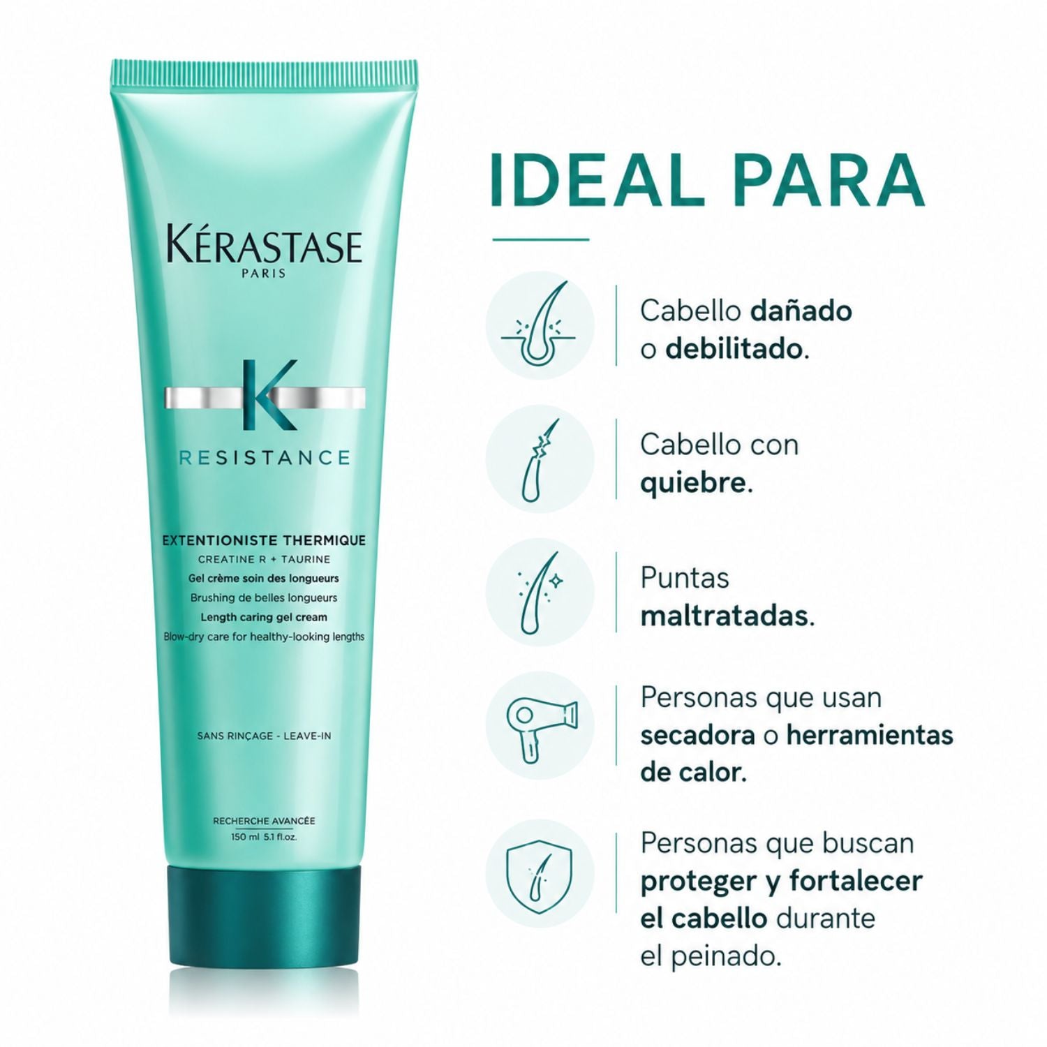 Pack Kérastase Resistance Force Architecte Línea Completa - Kérastase Résistance Force Architecte Ciment Thermique 150 ml