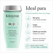 Pack Kérastase Spécifique A-Gras Línea Completa - Kérastase Spécifique Bain Divalent 250 ml