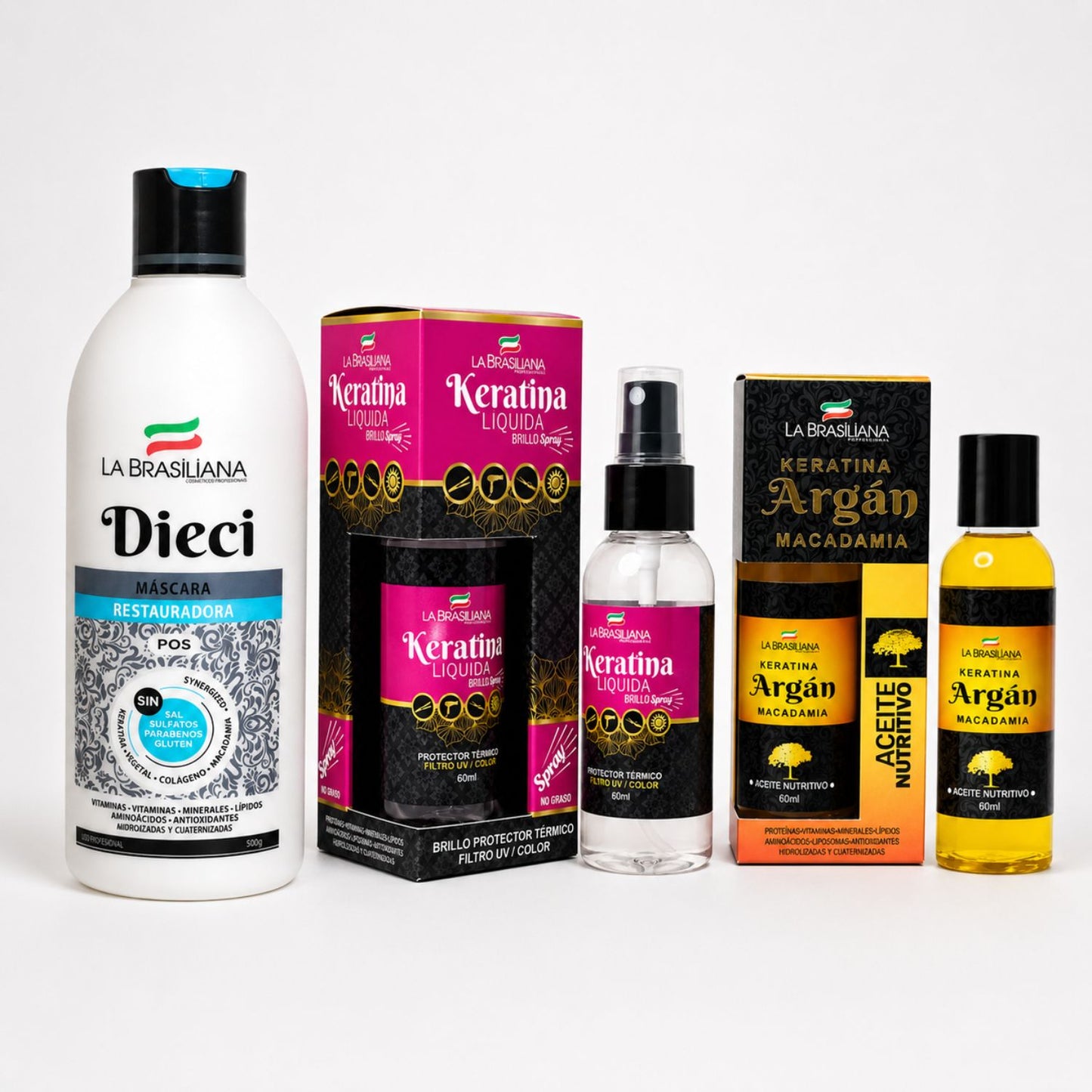 La Brasiliana Pack Cabello Teñido y Sensibilizado 3 Pasos