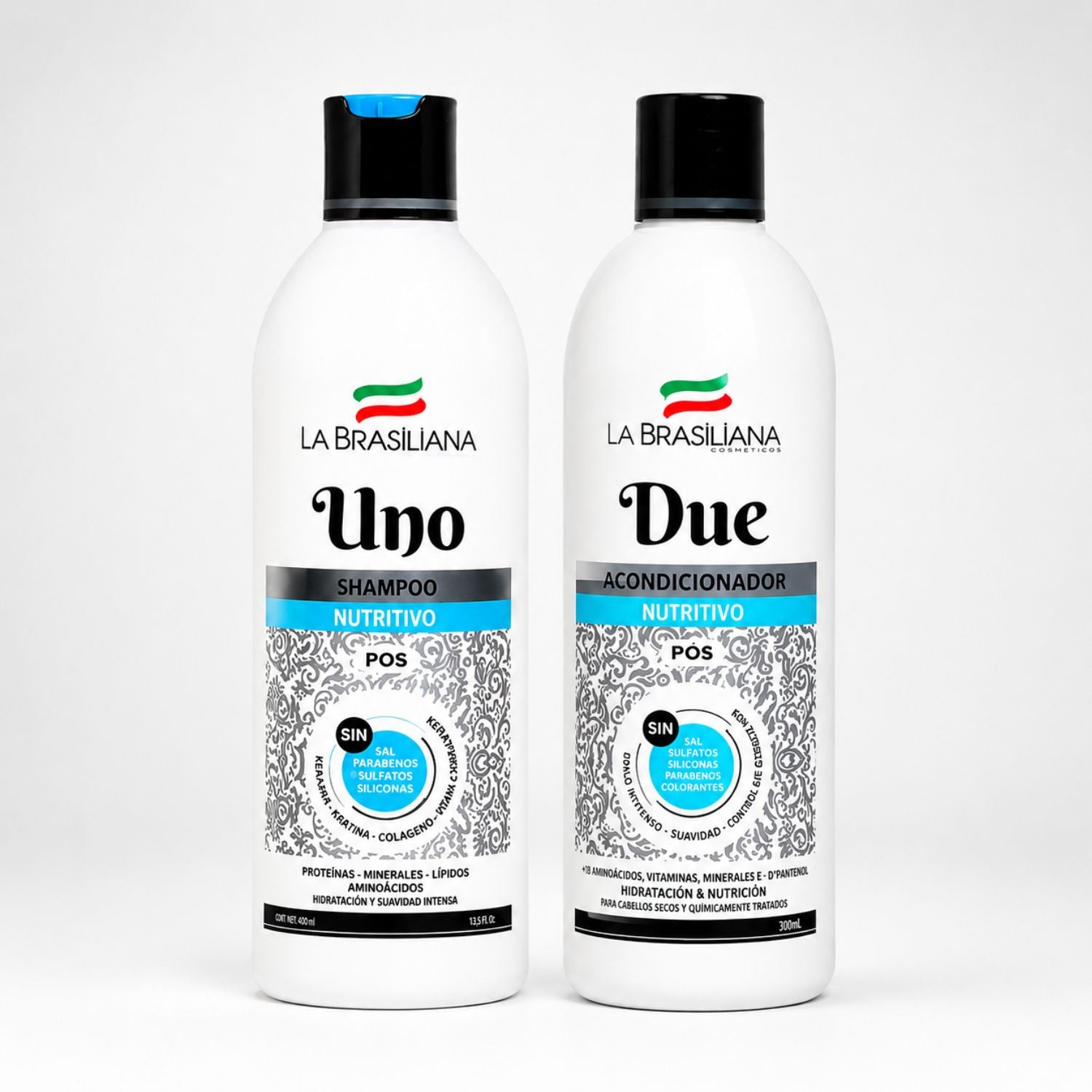 La Brasiliana Pack Uno Shampoo Sin Sal + Due Reacondicionador