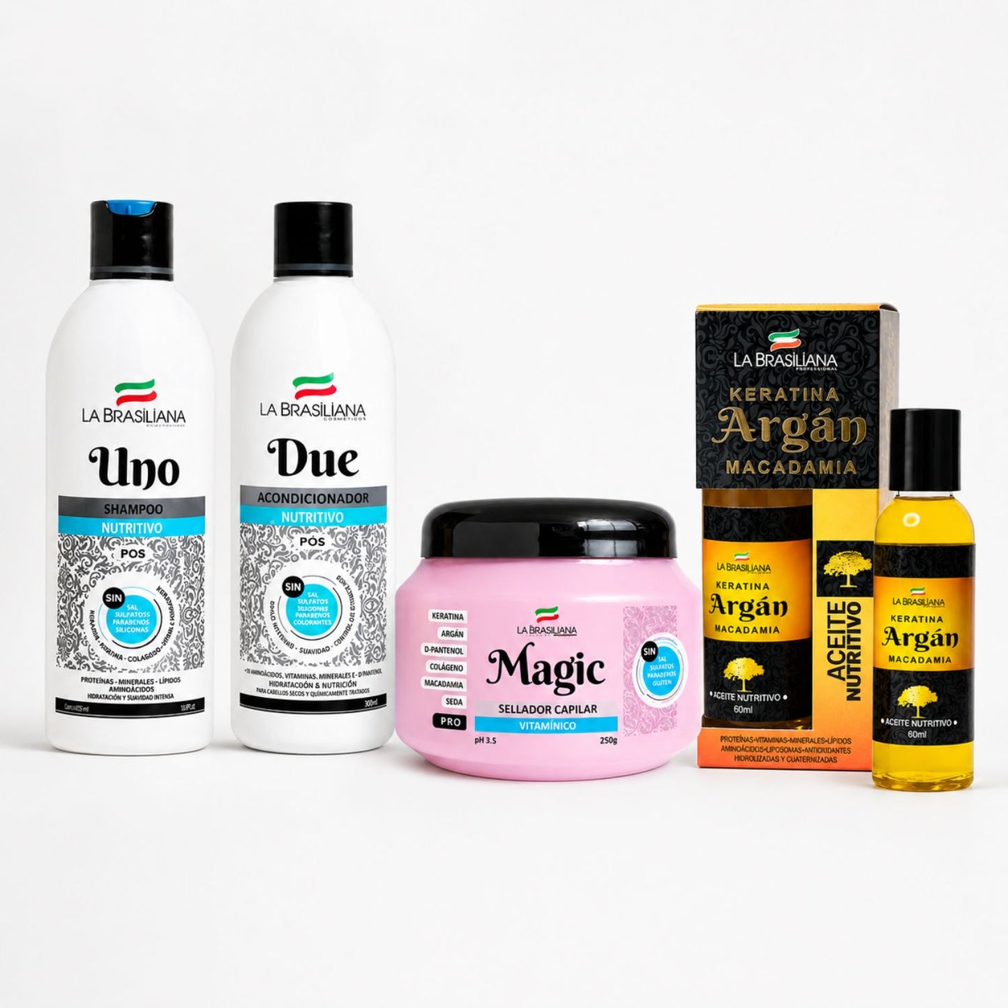 La Brasiliana Pack Post Alisado Premium 4 Pasos