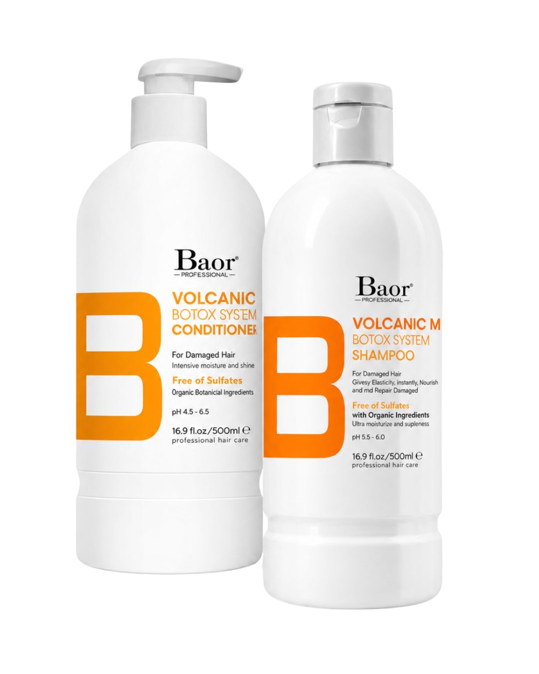 BAOR Pack Baor Volcanic Mud Shampoo 500 ml + Acondicionador 300 ml - BAOR - producto disponible en Wapas San Isidro