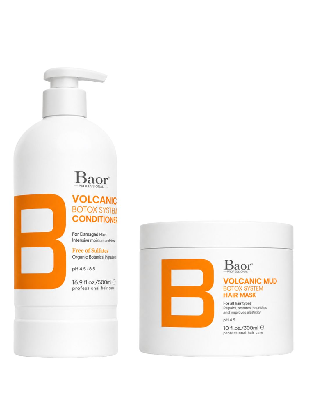 BAOR Pack Baor Volcanic Mud Shampoo 500 ml + Mascarilla 300 ml - BAOR - producto disponible en Wapas San Isidro