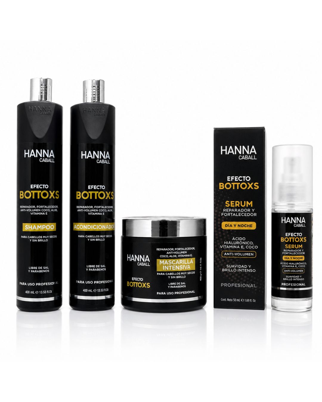 Hanna Caball Pack Reparación Intensiva Anti-Frizz 4 Pasos - Hanna Caball - producto disponible en Wapas San Isidro