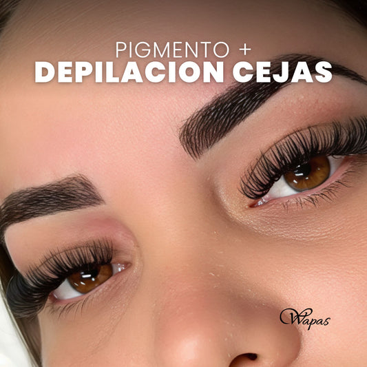 Diseño de cejas con pigmento + depilación