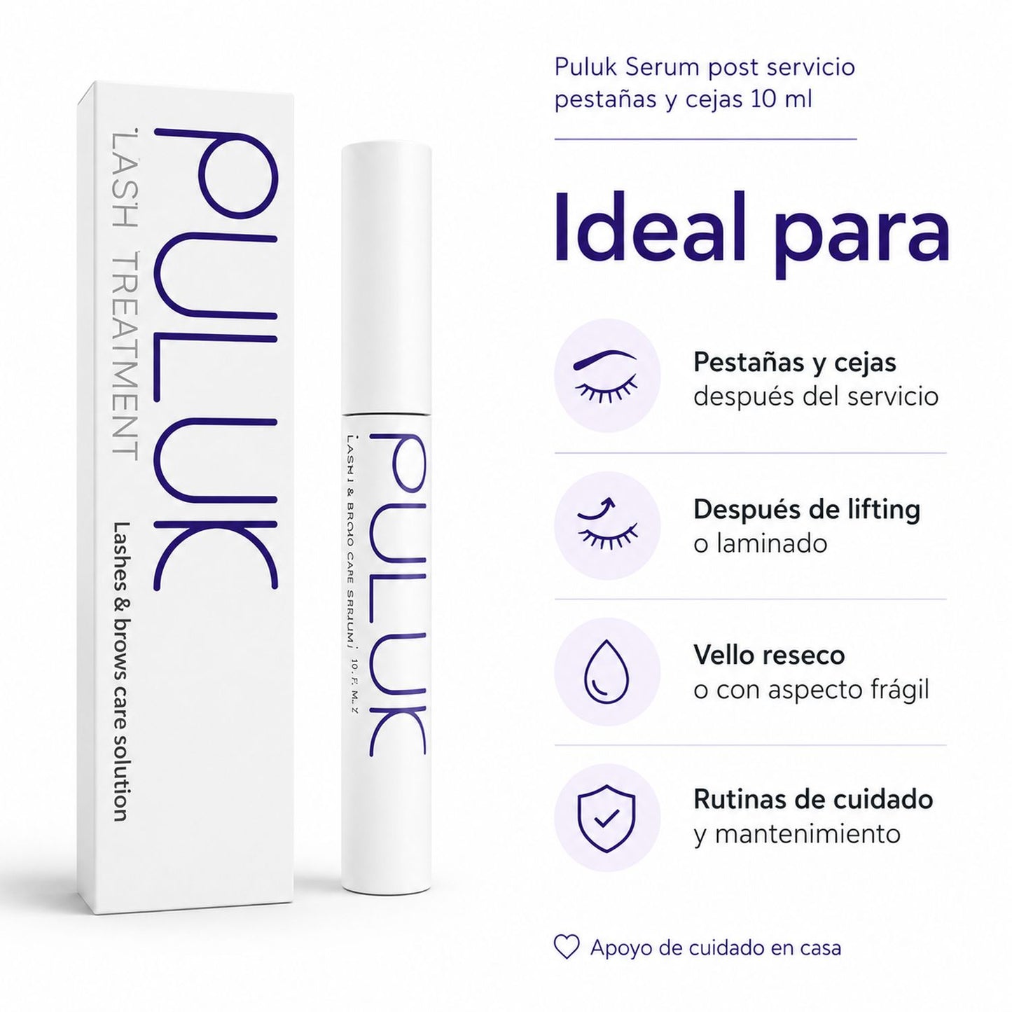 Puluk Serum post servicio pestañas y cejas 10 ml en San Isidro