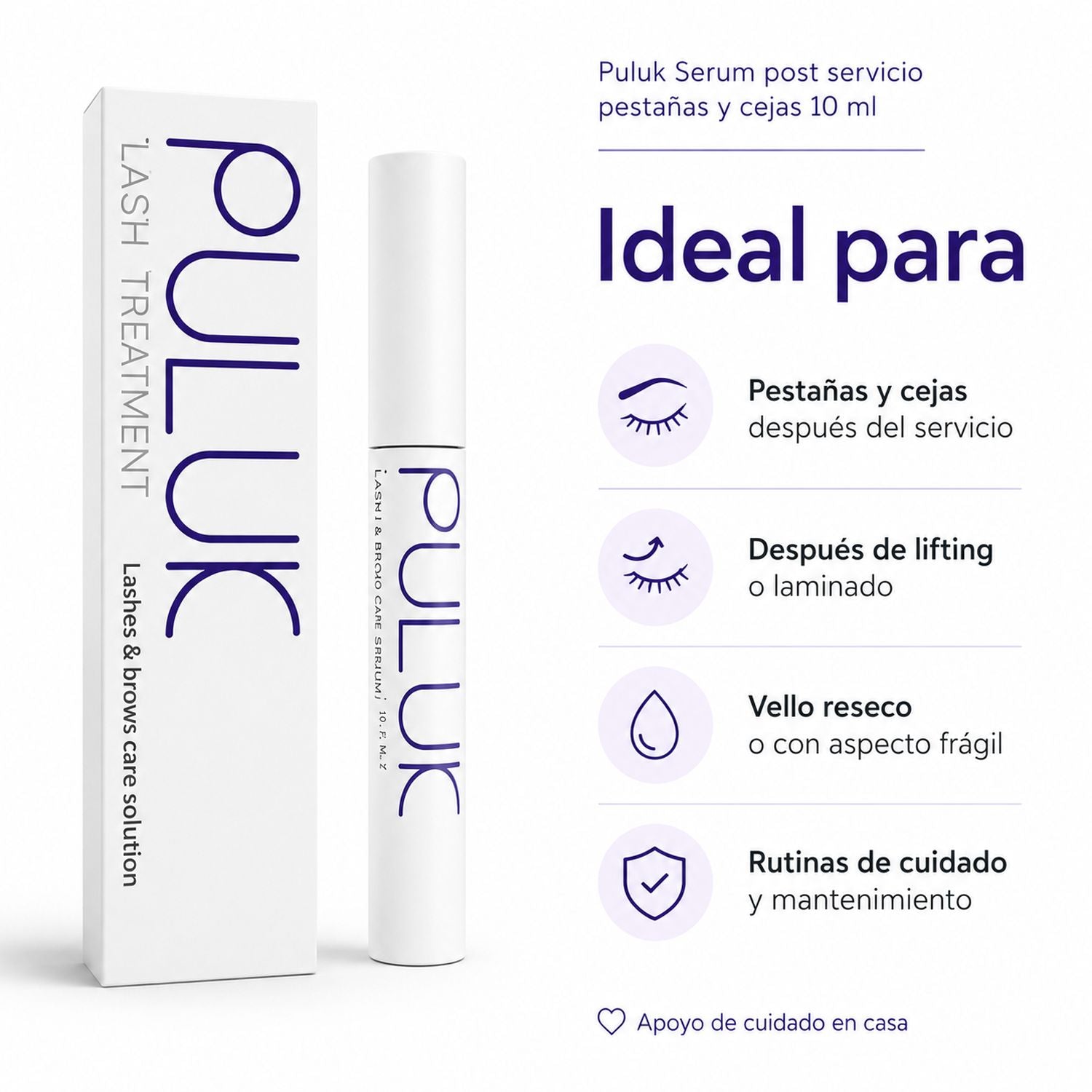 Puluk Serum post servicio pestañas y cejas 10 ml en San Isidro