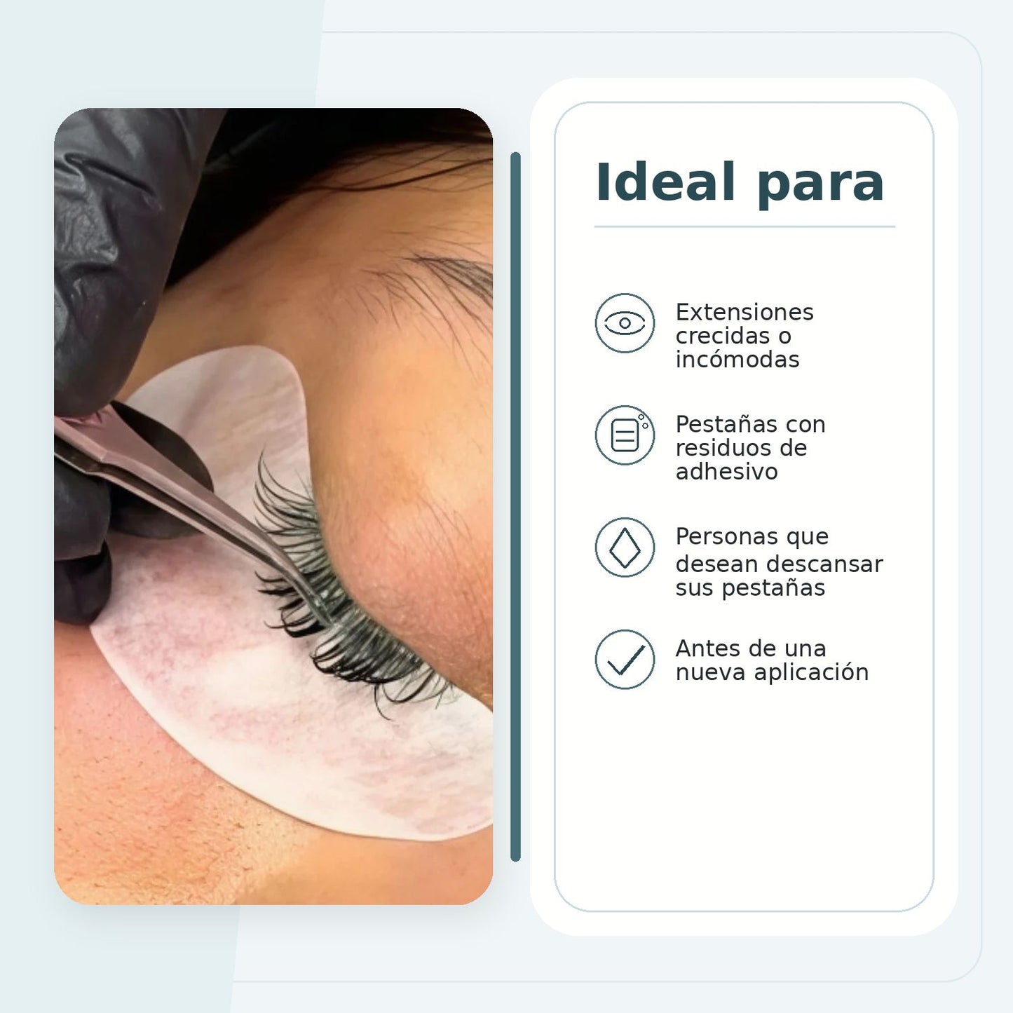 Retiro de extensiones de pestañas en San Isidro | Wapas