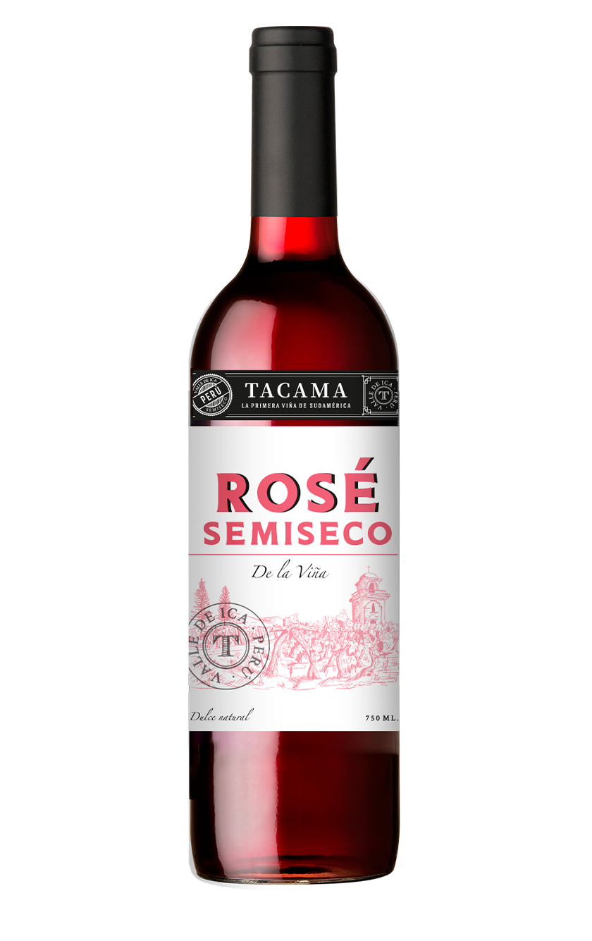 Botella de Vino Rosé Semi Seco De la Viña Tacama 750ml