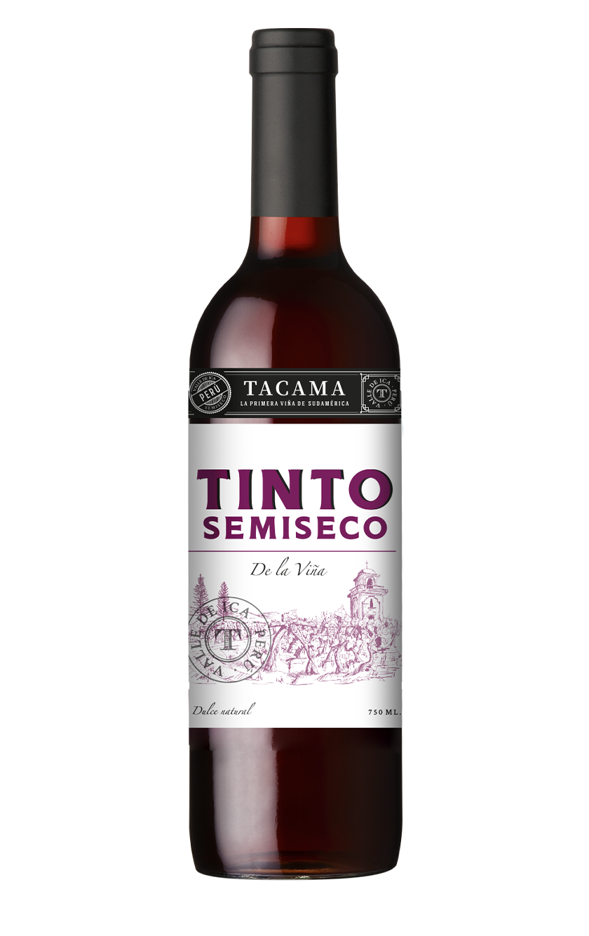 Botella de Vino Tinto Semi Seco De la Viña Tacama 750ml
